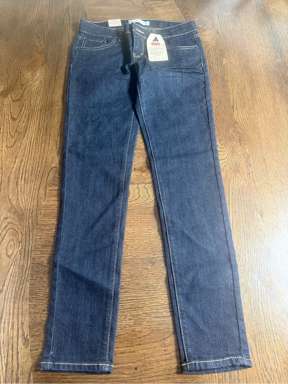 New Kids Levi’s  Dark Blue Slim Fit Jeans Girls size 12 regular
